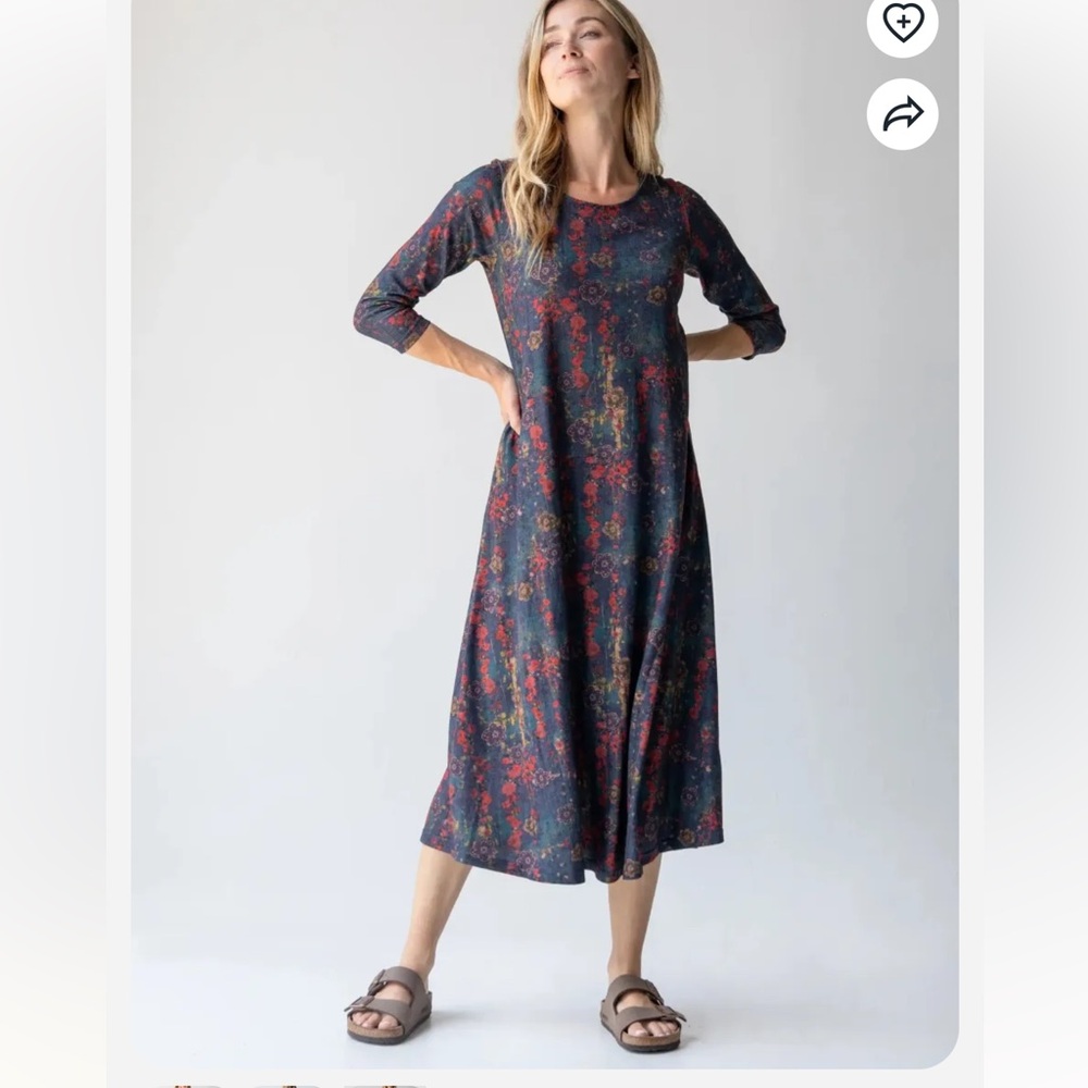 Lottie Maxi Dress in Watercolor Floral